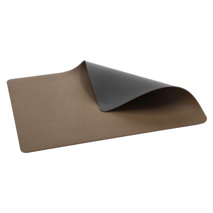219149 prostirani 46 x 33 cm oboustranne sada 4 ks tmave hneda titanova pvc bitz
