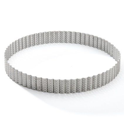 221033 pecici kruhovy ram 24 cm vroubkovany nerezova ocel de buyer