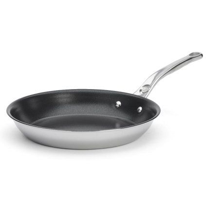 221063 neprilnava panev affinity 24 cm stribrna nerezova ocel de buyer