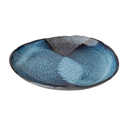 225450 jidelni talir storm 31 cm modra keramika mij