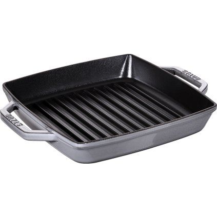 141065 litinova grilovaci panev s uchy grafitove seda 33 x 33 cm staub