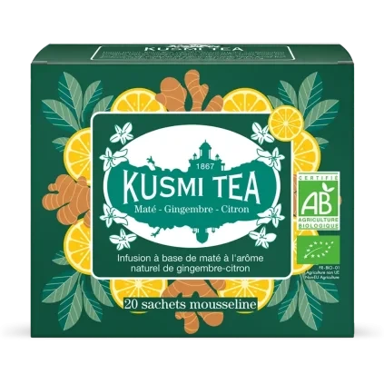 233000 bio mate bylinny caj se zazvorem a citronem 20 muselinovych sacku kusmi tea