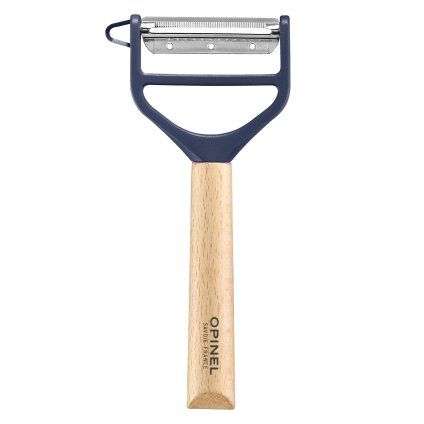 232144 skrabka na zeleninu t duo modra bukove drevo opinel