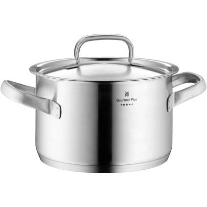 Garnek GOURMET PLUS 20 cm, matowa stal nierdzewna, WMF