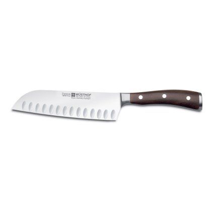 Nóż Santoku IKON 17 cm, z owalnymi rowkami, Wüsthof