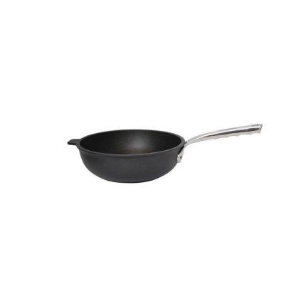 Patelnia głęboka CHOC EXTREME 24 cm, nieprzywierająca, uchwyt ze stali nierdzewnej, de Buyer