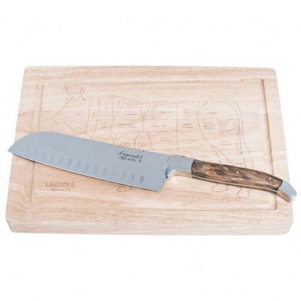 Nóż Santoku i deska do krojenia LAGUIOLE LUXURY w zestawie, Laguiole