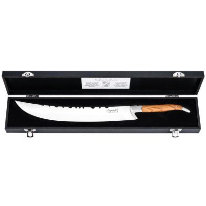 Szabla do szampana LUXURY 30 cm, uchwyt z drewna oliwnego, Laguiole