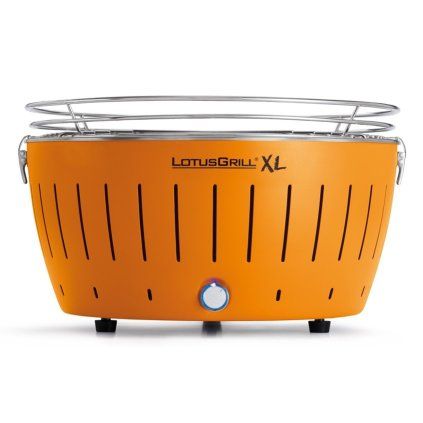 Stołowy grill węglowy XL, pomarańczowy LotusGrill