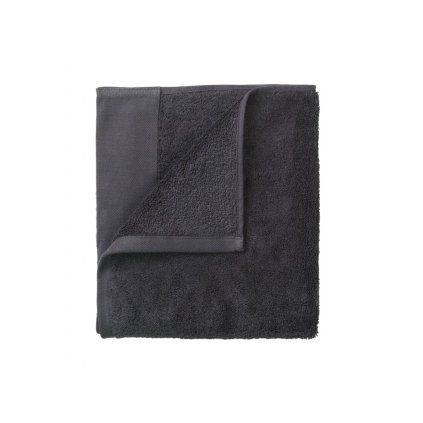 Ręcznik do rąk RIVA zestaw 4 szt., 30 x 30 cm, ciemnoszary, Blomus