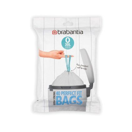 Worki do kosza na śmieci O PERFECTFIT 30 l, zestaw 40 szt., Brabantia