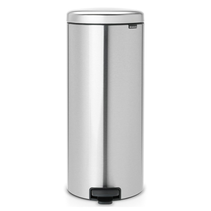 Kosz na śmieci pedałowy NEWICON 30 l, odporny na odciski palców, stal matowa, Brabantia