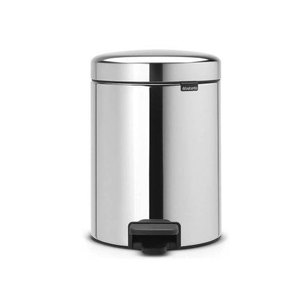 Kosz na śmieci pedałowy NEWICON 5 l, stal błyszcząca, Brabantia