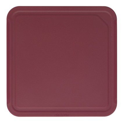 Deska do krojenia 25 x 25 cm, bordowa, plastikowa, Brabantia