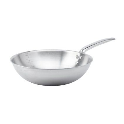 Wok ALCHIMY 32 cm, 4,7 l, stal nierdzewna, de Buyer