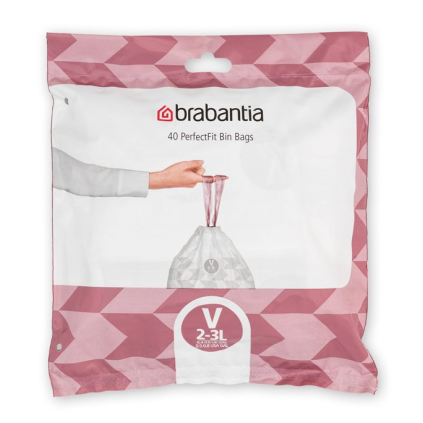 Worki na śmieci V PERFECTFIT 3 l, 40 szt, Brabantia