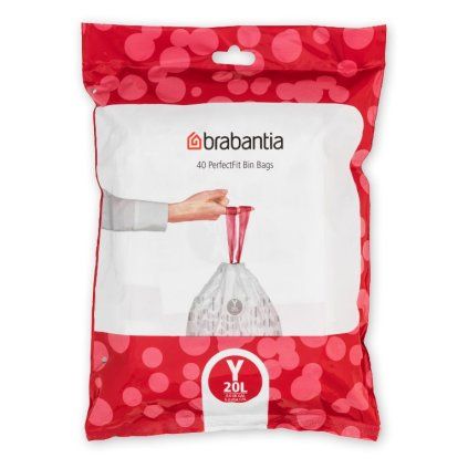 Worki na śmieci Y PERFECTFIT 20 l, 40 szt, Brabantia