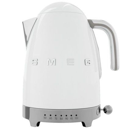 Czajnik z regulacją temperatury KLF04PBEU 1,7 l, biały, Smeg