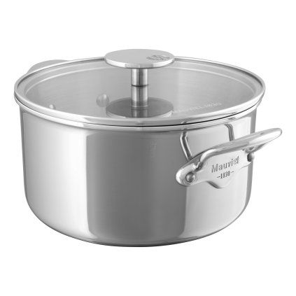 Garnek M'COOK 20 cm, 3,3 l, ze szklaną pokrywką, Mauviel