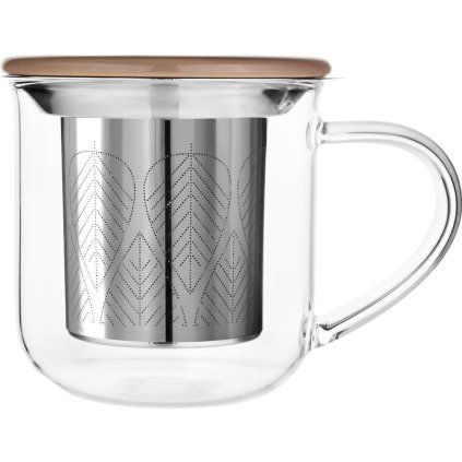 Kubek z zaparzaczką do herbaty MINIMA EVA 400 ml, pudrowy brąz, Viva Scandinavia