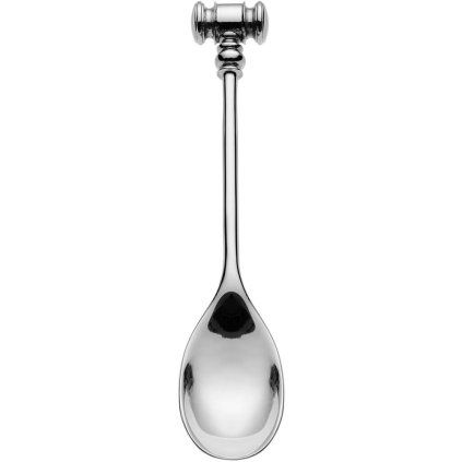 Łyżka do jajek DRESSED, zestaw 2 szt., 12 cm, srebrna, Alessi