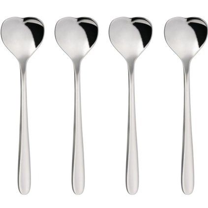 Łyżeczka do herbaty BIG LOVE, zestaw 4 szt., 14 cm, srebrna, Alessi