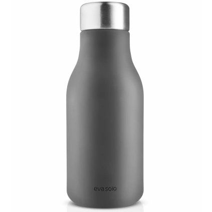 Dozownik do mydła w płynie 200 ml, szary, silikon, Eva Trio