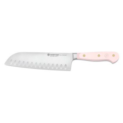 Nóż Santoku CLASSIC COLOUR 17 cm, różowa sól himalajska, Wüsthof