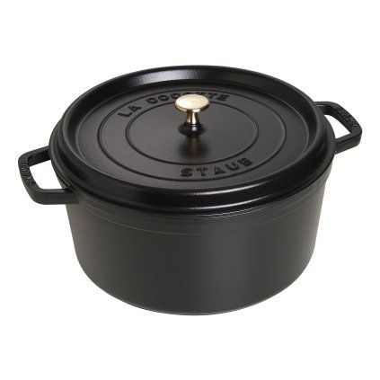 Garnek żeliwny COCOTTE, 30 cm, czarny, Staub