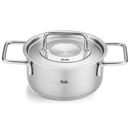 Garnek PURE 16 cm, 1,9 l, z pokrywka do garnka nierdzewna, nierdzewna, Fissler