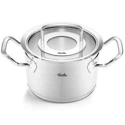 Garnek ORIGINAL PROFI 16 cm, srebrny, stal nierdzewna, Fissler