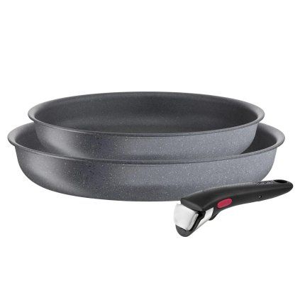 Zestaw patelni INGENIO NATURAL FORCE 22 cm i 26 cm, zestaw 3 szt., nieprzywierająca, Tefal