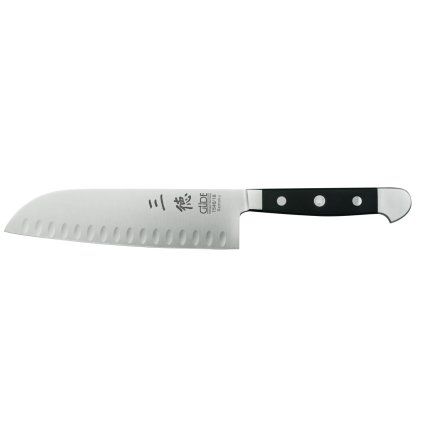 Nóż Santoku ALPHA POM 18 cm, czarny, Güde