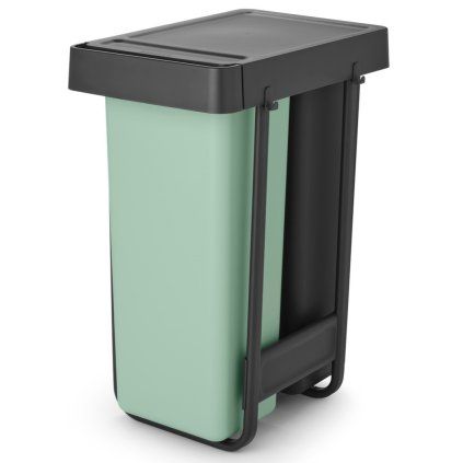 Kosz na śmieci do zabudowy SORT & GO 2x 30 l, ciemnoszaro-jadeitowy, plastikowy, Brabantia