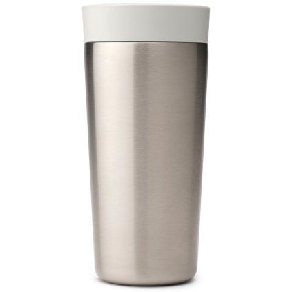 Kubek termiczny MAKE & TAKE 360 ml, jasnoszary, stalowy, Brabantia