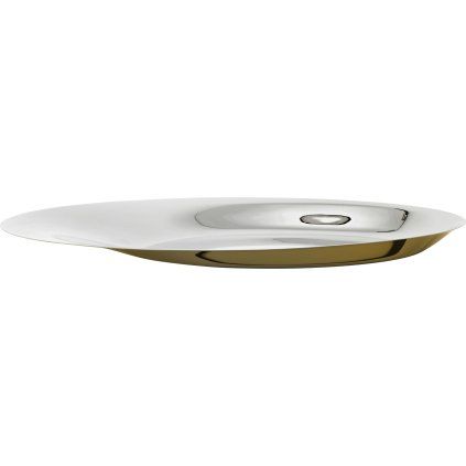 Taca dekoracyjna NORMAN FOSTER 46 cm, srebrno-złota, stal nierdzewna, Stelton