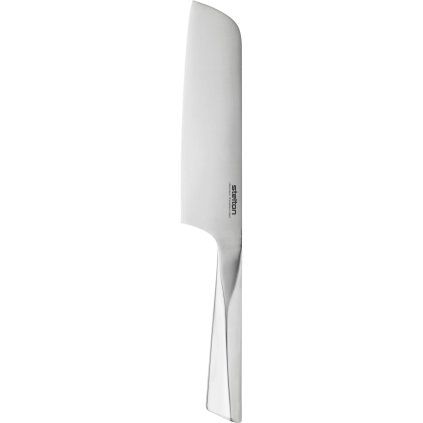 Nóż Santoku TRIGONO 18 cm, srebrny, stal nierdzewna, Stelton