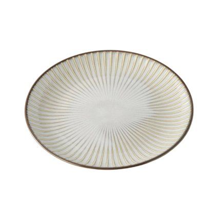 Talerz na przystawkę WHITE SENDAN 20,5 cm, biały, ceramiczny, MIJ