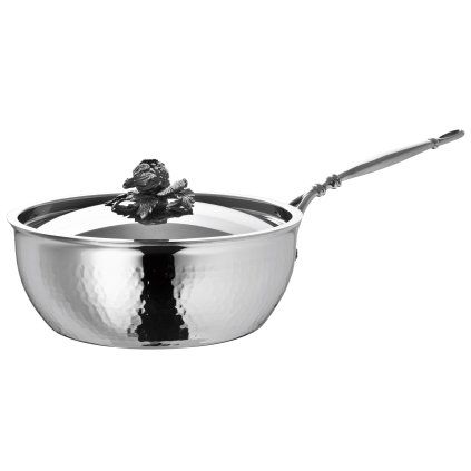 Patelnia głęboka OPUS PRIMA 24 cm, srebrna, stal nierdzewna, Ruffoni