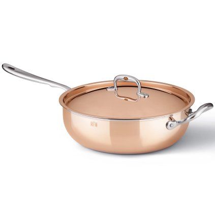 Patelnia głęboka CON CLASSE 28 cm, miedziana, Ruffoni