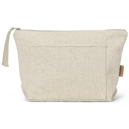Kosmetyczka 30 x 23 cm, biały, bawełna, twarde LIVING
