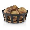 228511 6 kosik na pecivo nordic kitchen 24x 9 cm cerna plast bambus eva trio
