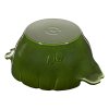 140984 3 hrnec ve tvaru artycoku o 22 cm zeleny staub