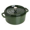 Garnek niski 26 cm, okrągły, bazylia, żeliwo, Staub