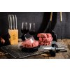 Noże do steków w zestawie PREMIUM, 6 szt, z blokiem, stal nierdzewna, Laguiole