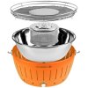 Stołowy grill węglowy XL, pomarańczowy LotusGrill