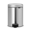 Kosz na śmieci pedałowy NEWICON 5 l, stal matowa, Brabantia