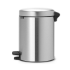 Kosz na śmieci pedałowy NEWICON 5 l, stal matowa, Brabantia