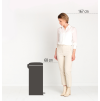 Kosz na śmieci pedałowy NEWICON 30 l, stal matowa, Brabantia