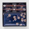 Zestaw do sushi z pałeczkami do sushi NAVY WITH PINK SAKURA, 4 szt., MIJ
